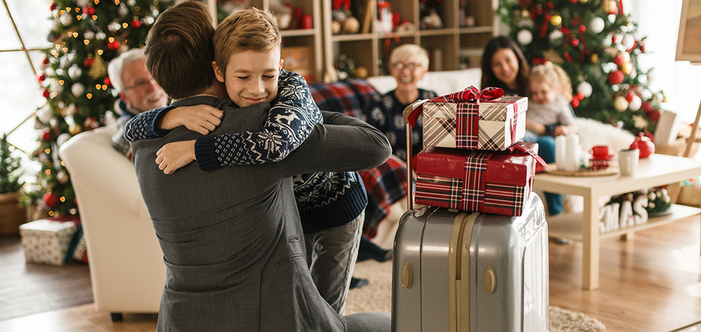 Family enjoying the holidays