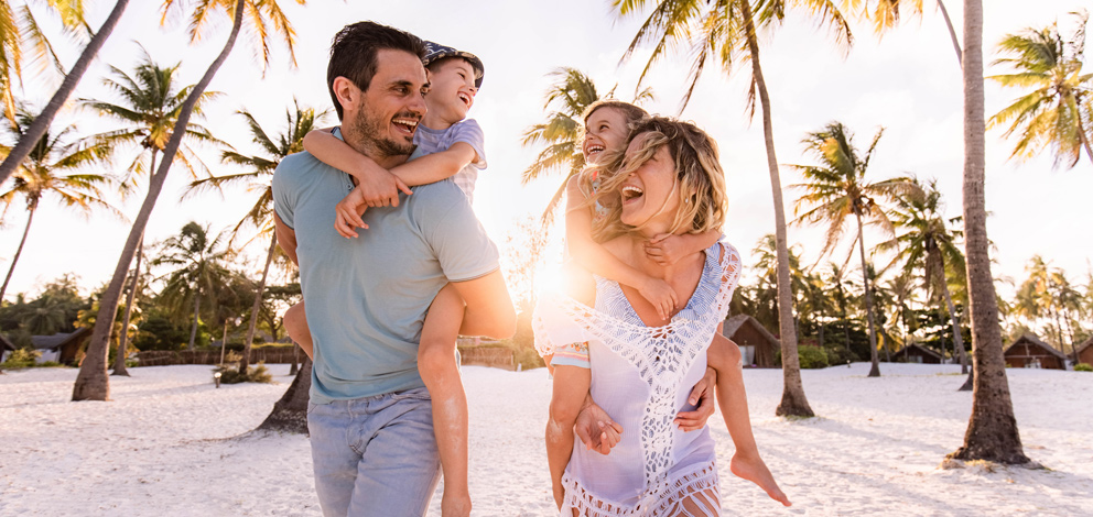 Happy family on vacation