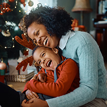 Family enjoying the holidays